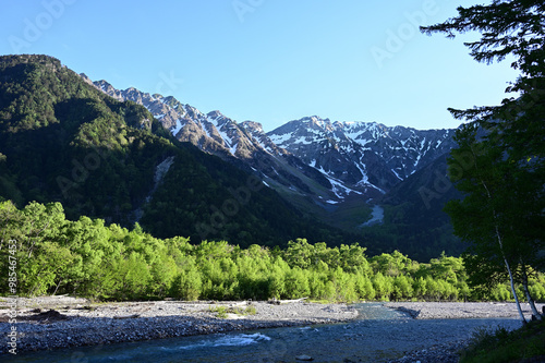 上高地の自然風景 photo