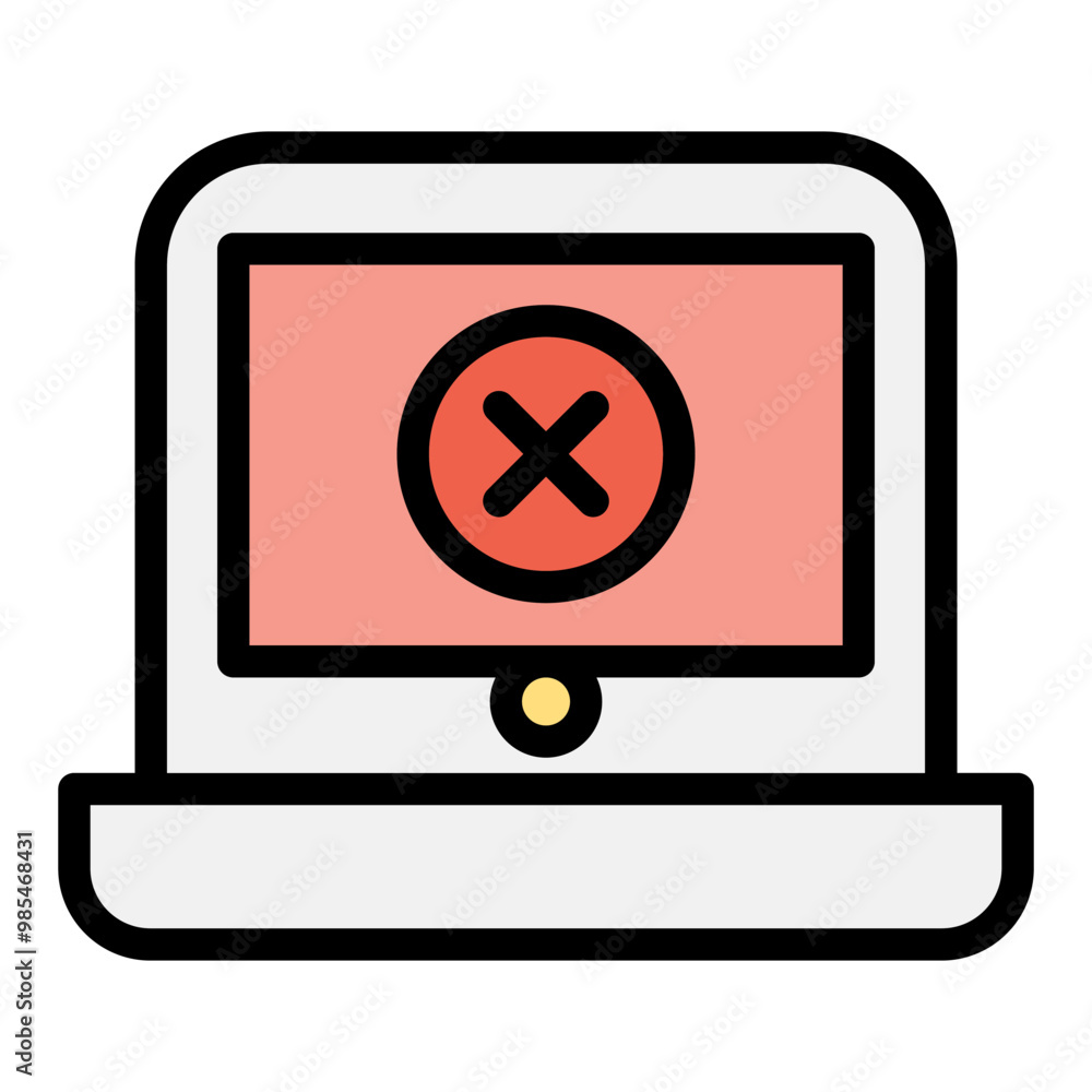 Notebook error icon Notebook error icon