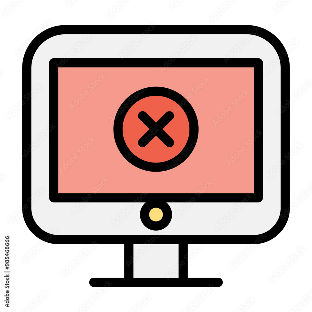 Computer error icon
