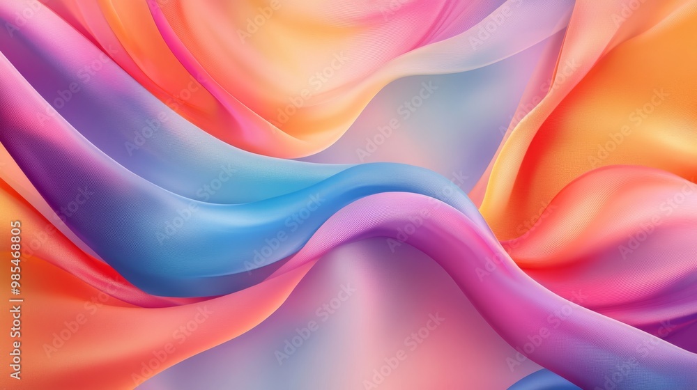 Flowing Colors in Soft Fabric Waves Flowing Colors in Soft Fabric Waves