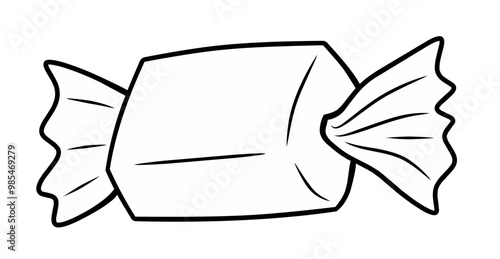 line Illustration of candy