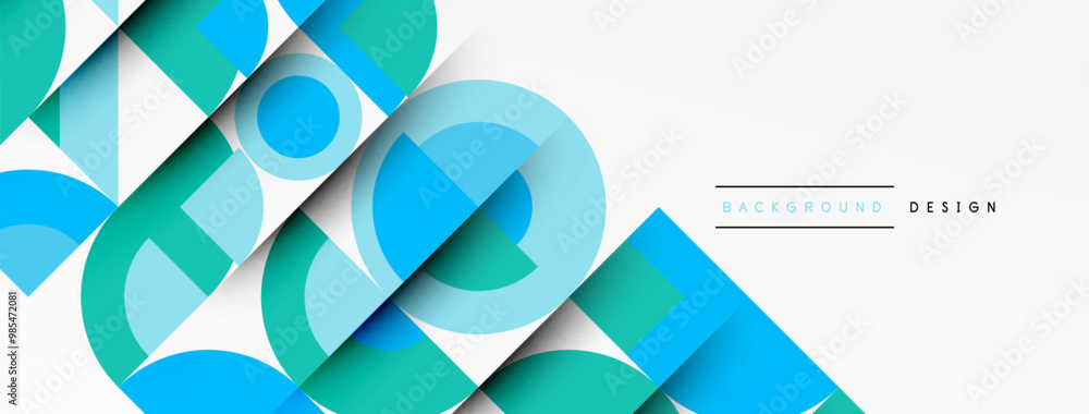 Geometric design abstract background - circles squares Geometric design abstract background - circles squares