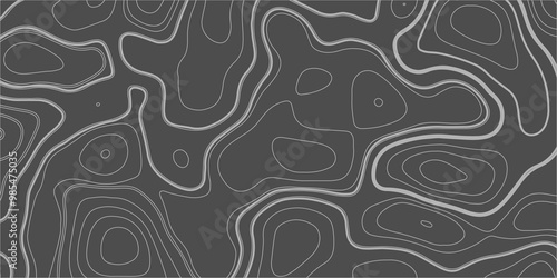 Contour vector illustration. Abstract topographic map background. Geography scheme. 