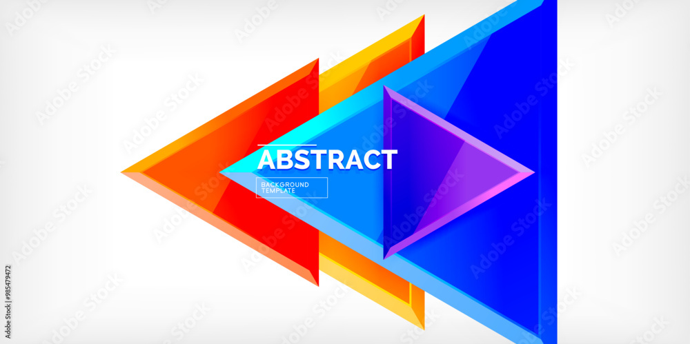 Abstract background - glossy triangles. Vector Illustration For Wallpaper, Banner, Background, Card, Book Illustration, landing page Abstract background - glossy triangles. Vector Illustration For Wallpaper, Banner, Background, Card, Book Illustration, landing page