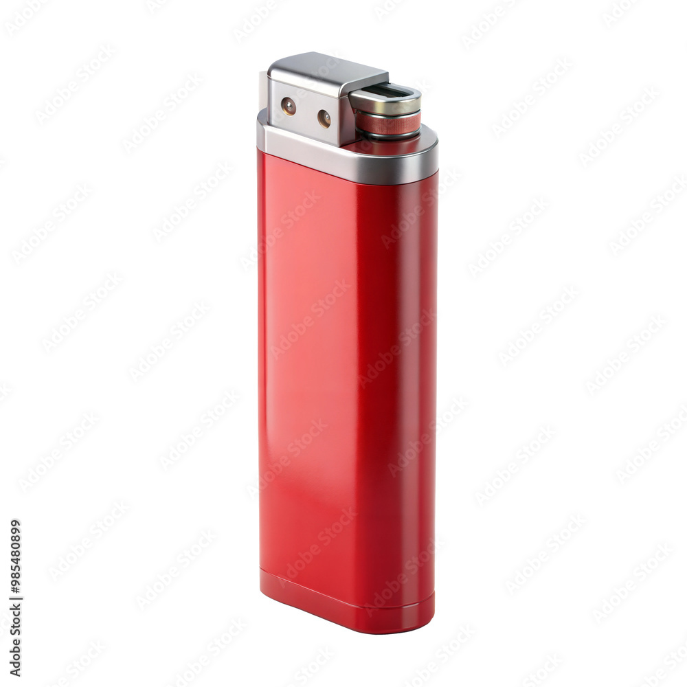 red lighter isolated on white background red lighter isolated on white background