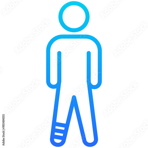 Broken Leg Icon