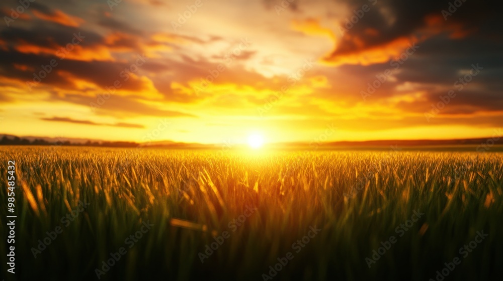 A breathtaking sunset over a lush field, highlighting the beauty of nature with vibrant colors and calming scenery. A breathtaking sunset over a lush field, highlighting the beauty of nature with vibrant colors and calming scenery.