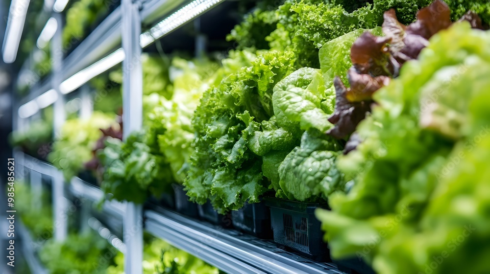 Lush Green Hydroponics Vegetable Garden in Greenhouse for Sustainable Farming Lush Green Hydroponics Vegetable Garden in Greenhouse for Sustainable Farming