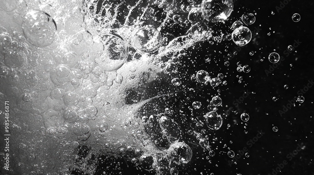 Obraz premium Water bubbles abstract