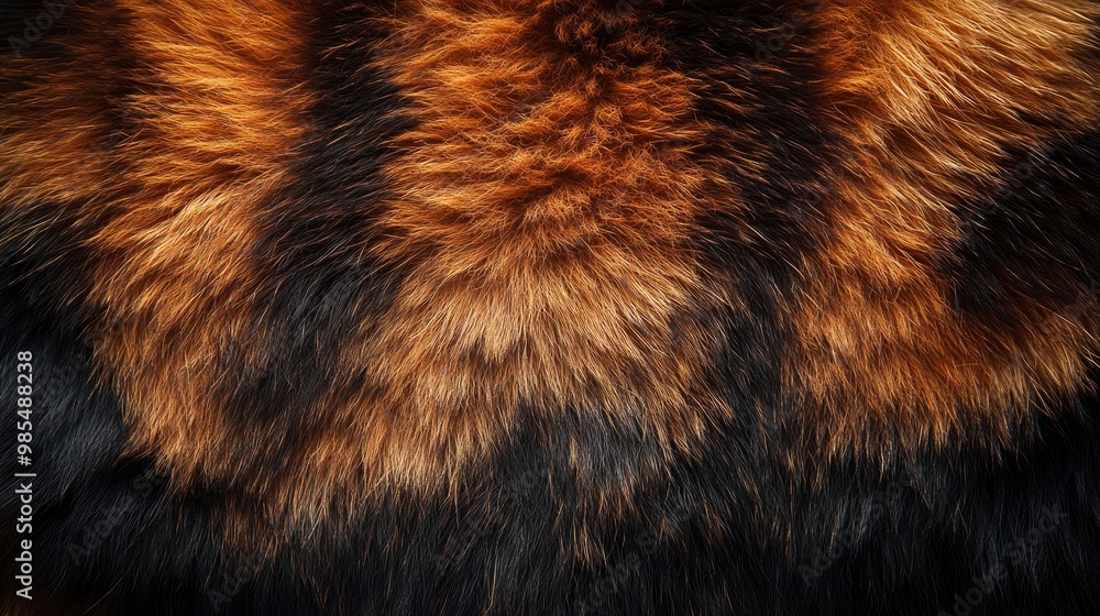 Close-up of Brown and Black Fur Texture Close-up of Brown and Black Fur Texture