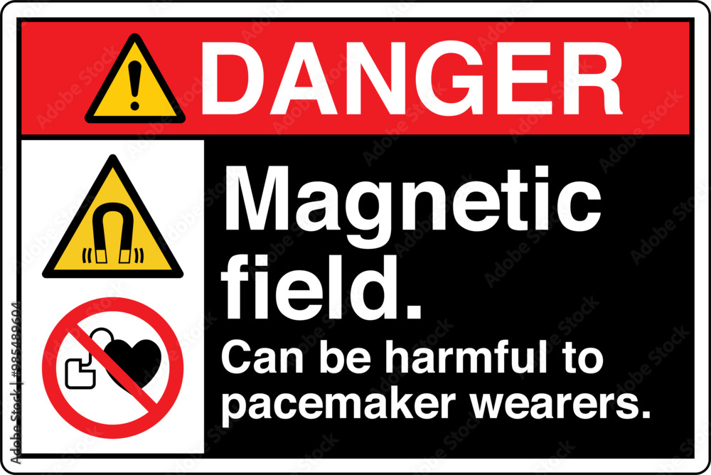 Fototapeta premium ANSI Z535 Safety Sign Marking...