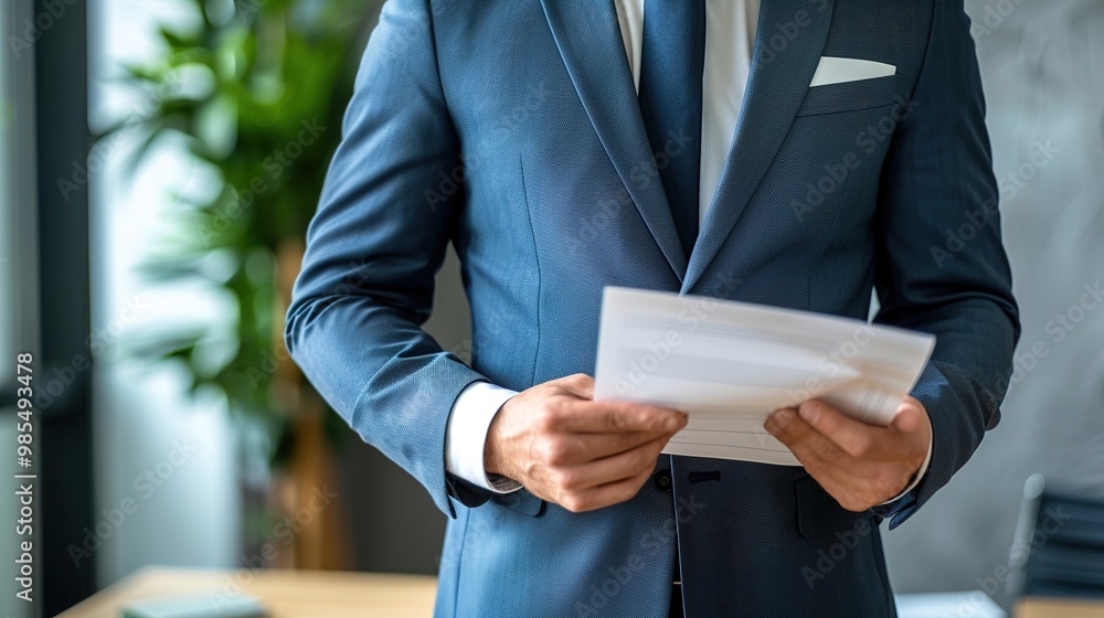 Confident professional in a tailored suit holding a resume.Diversity,Inclusion,lawyer,doctor,engineer,ecruiter,job board,professionalism, job interview, career advancement, and corporate success. Confident professional in a tailored suit holding a resume.Diversity,Inclusion,lawyer,doctor,engineer,ecruiter,job board,professionalism, job interview, career advancement, and corporate success.