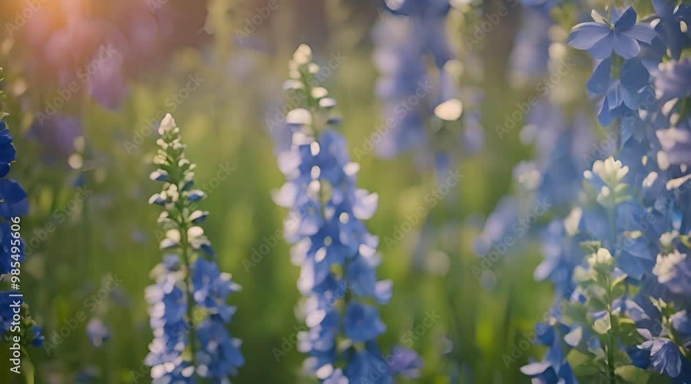 delphinium, A patch of bright blue delphiniums blooming in a shaded garden corner delphinium, A patch of bright blue delphiniums blooming in a shaded garden corner