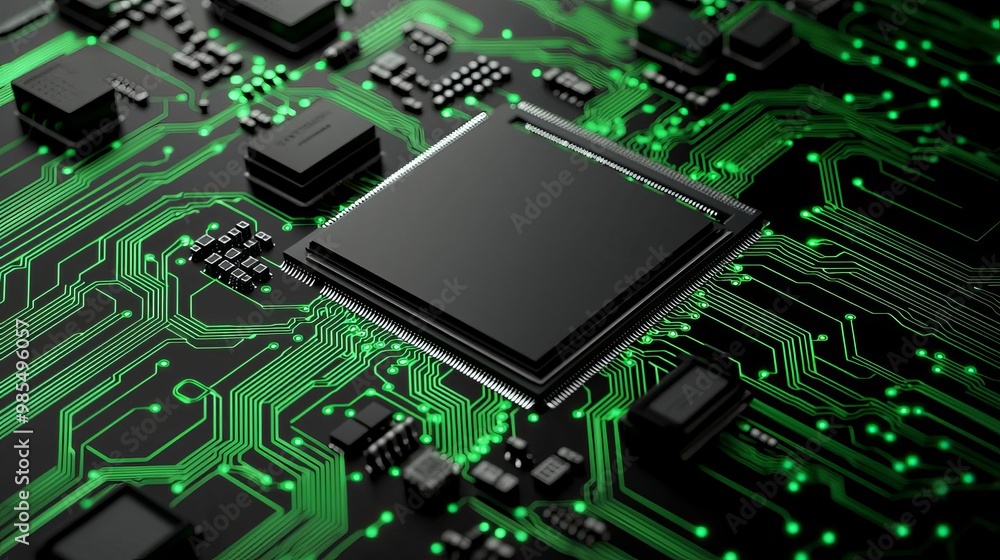 Circuit board design with intricate details Circuit board design with intricate details