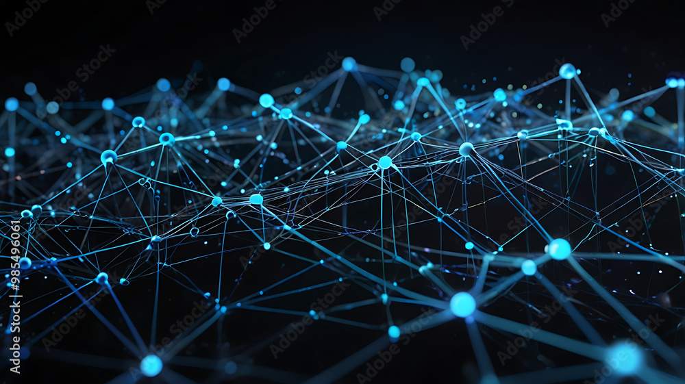 Obraz premium Abstract Digital Network, technology background