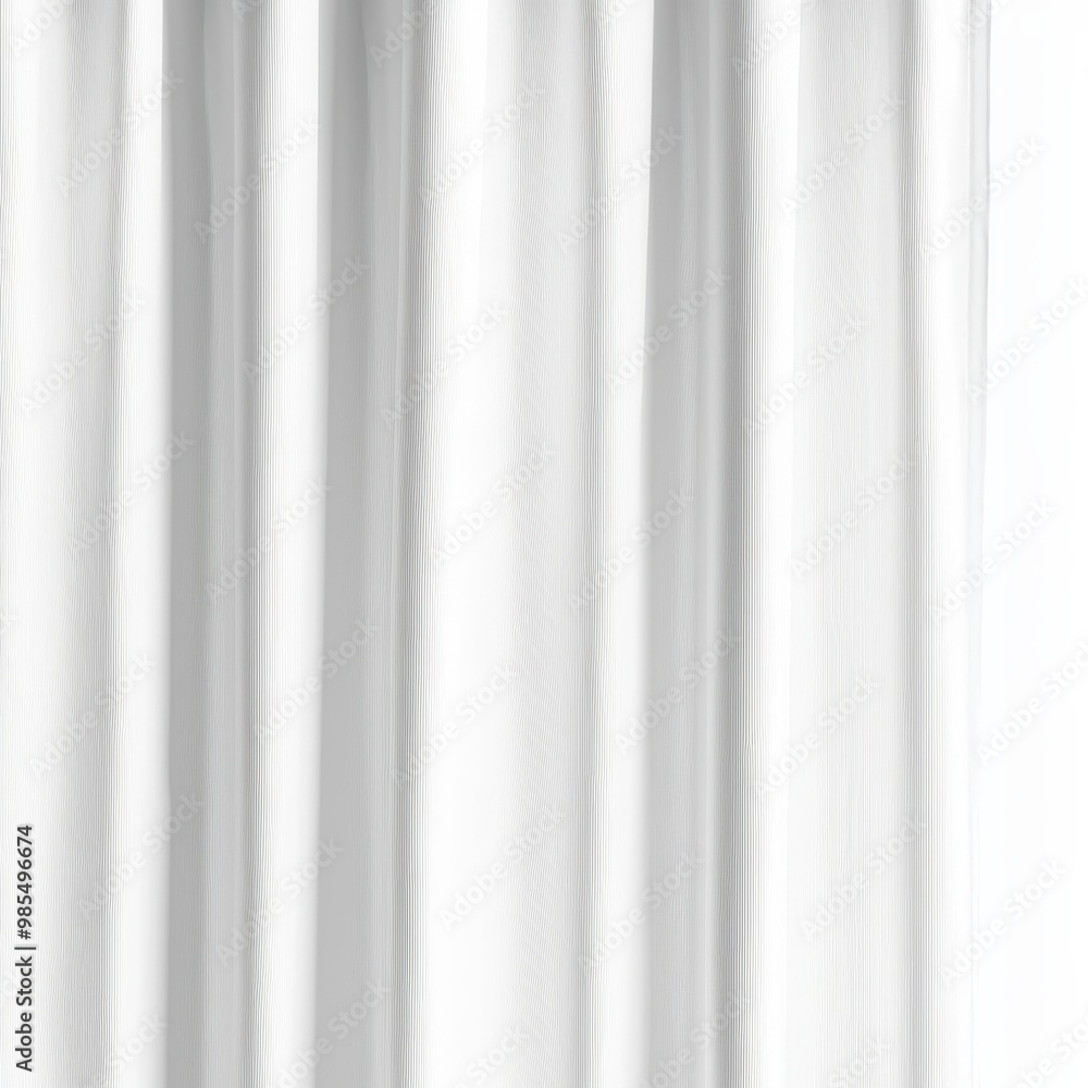 White curtains with folds White curtains with folds