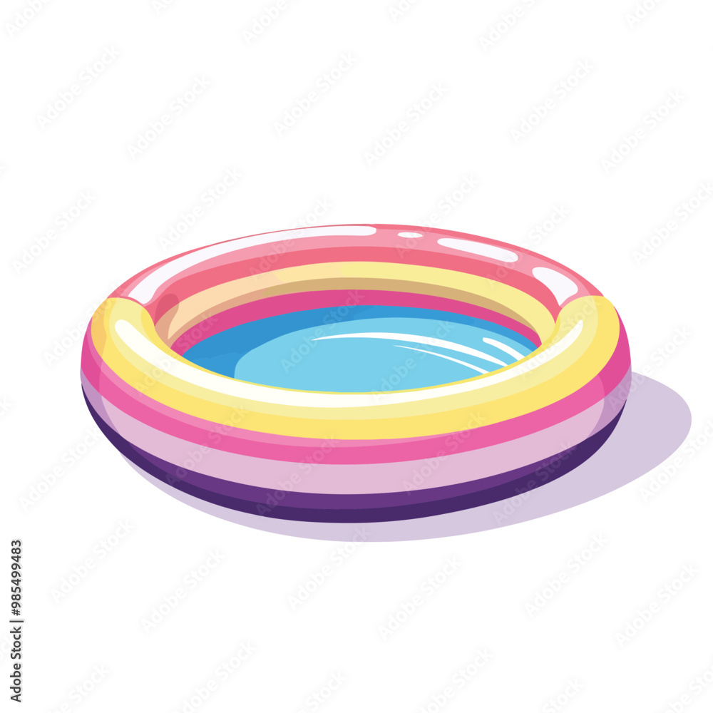 Vector illustration of inflatable pool Vector illustration of inflatable pool