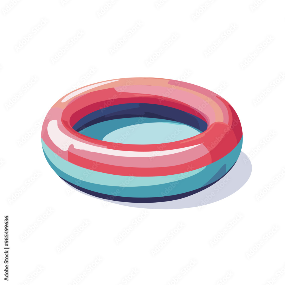 Vector illustration of inflatable pool Vector illustration of inflatable pool