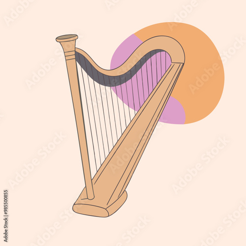 The grip is a curved harp