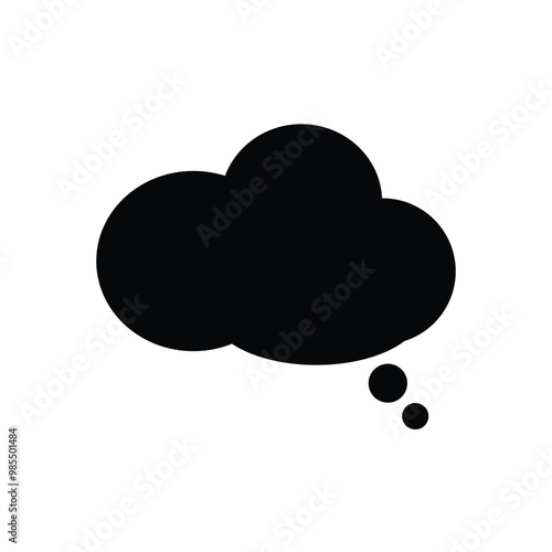 speech bubble vector image loud, speech, bubble, illustration, icon, vector, symbol, design, thought, web, message, sign, cartoon, sky, communication, weather, think, blank, 3d, balloon, rain, shape, 