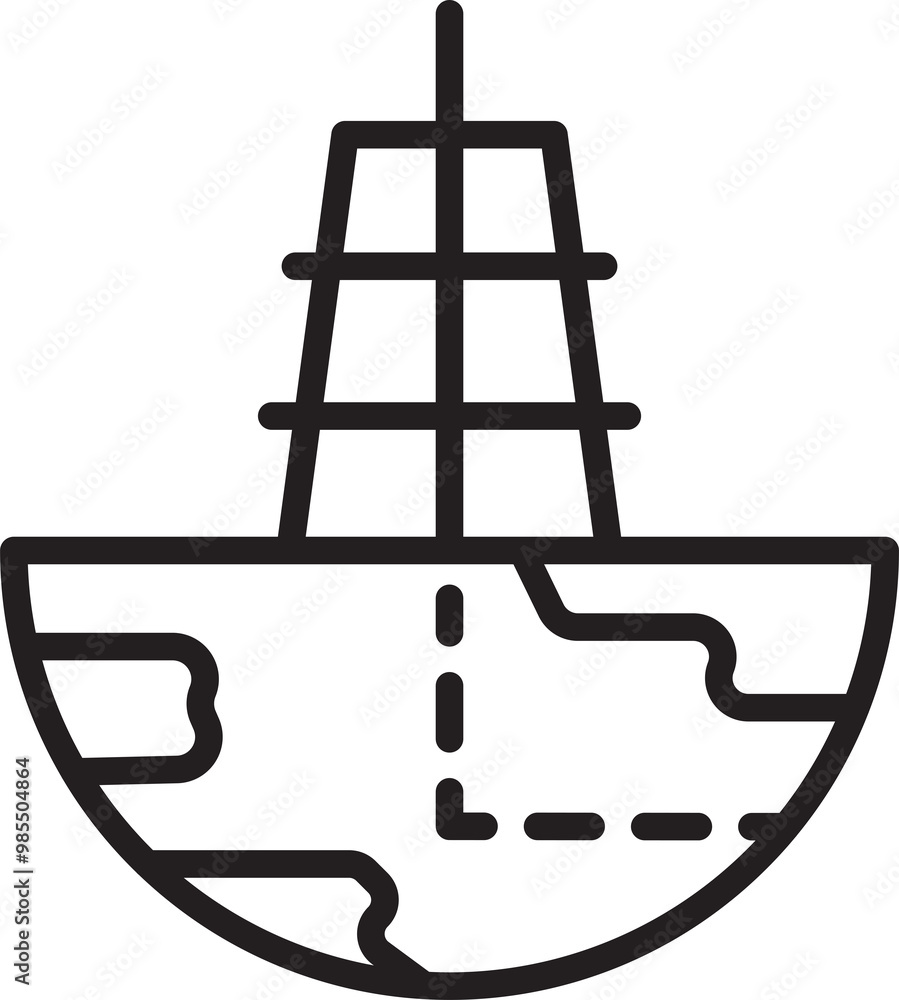 Hydraulic Fracturing Shale Gas Icon
Hydraulic Fracturing Shale Gas Icon