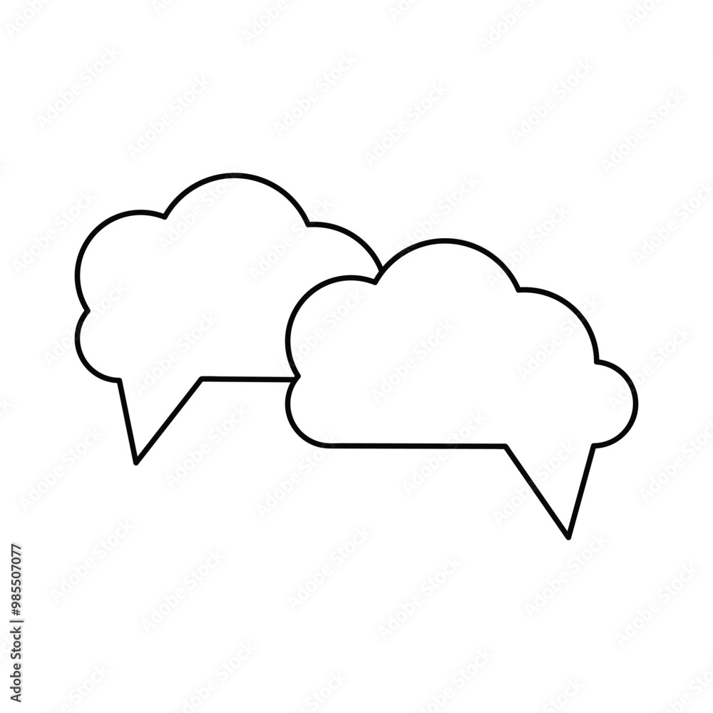 speech bubble vector image loud, speech, bubble, illustration, icon, vector, symbol, design, thought, web, message, sign, cartoon, sky, communication, weather, think, blank, 3d, balloon, rain, shape, 