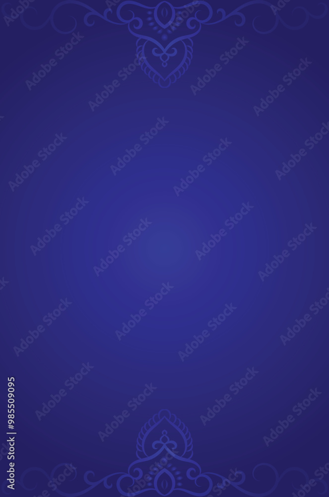 Elegant Blue Ornamental Design for Luxury Projects Elegant Blue Ornamental Design for Luxury Projects