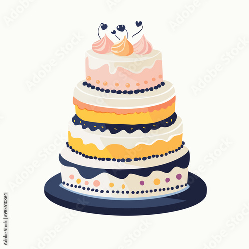 Wedding cake illustration