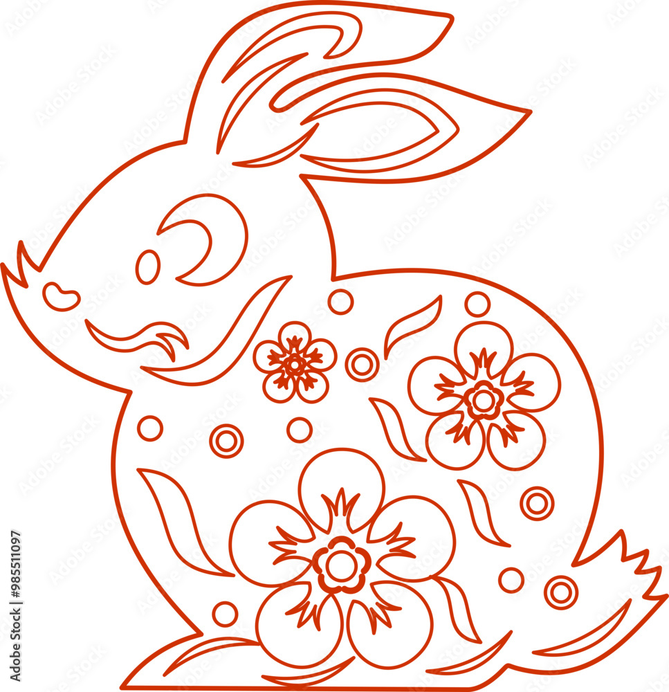 Shio Chinese Zodiac Outline Shio Chinese Zodiac Outline
