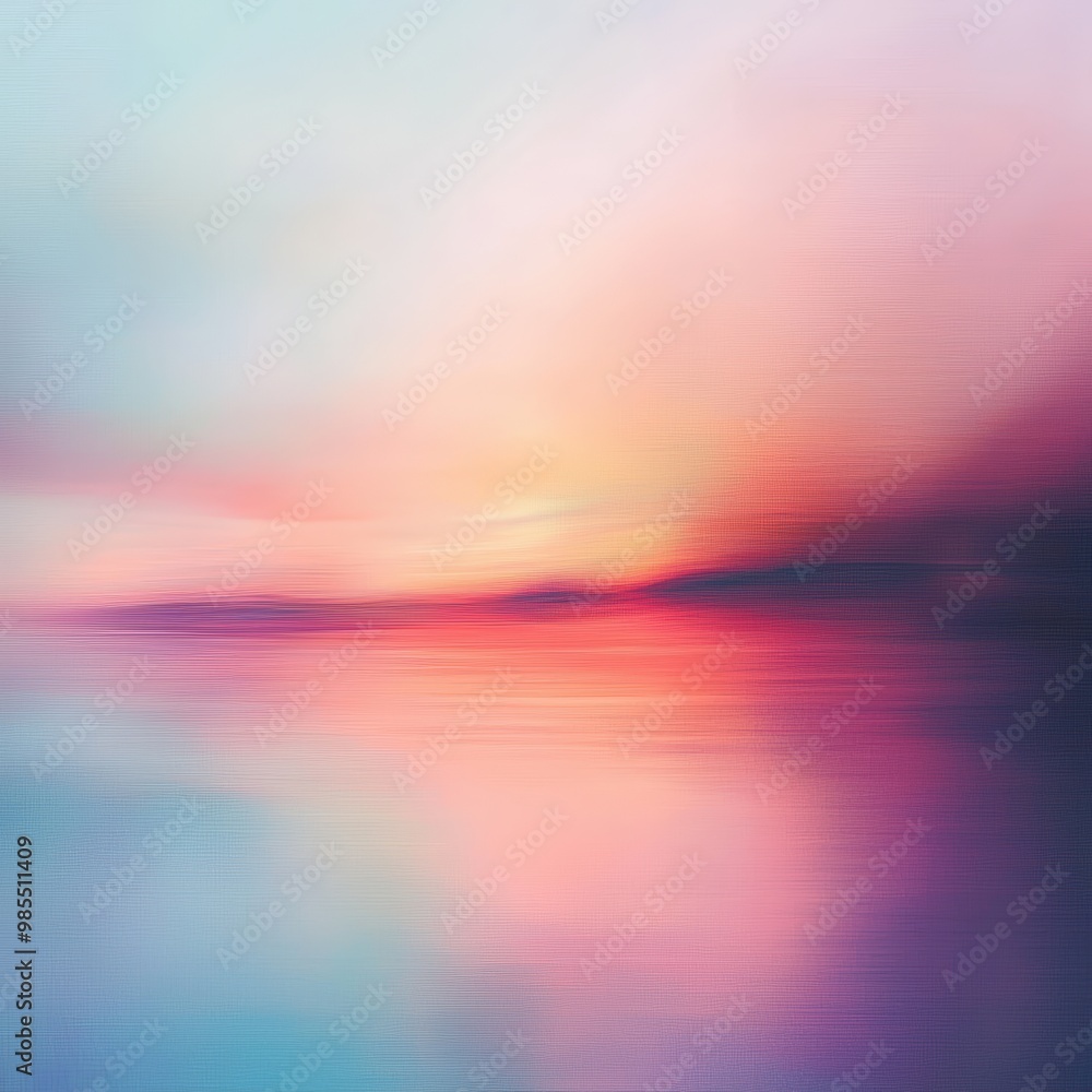Blured pink and blue sunset Blured pink and blue sunset