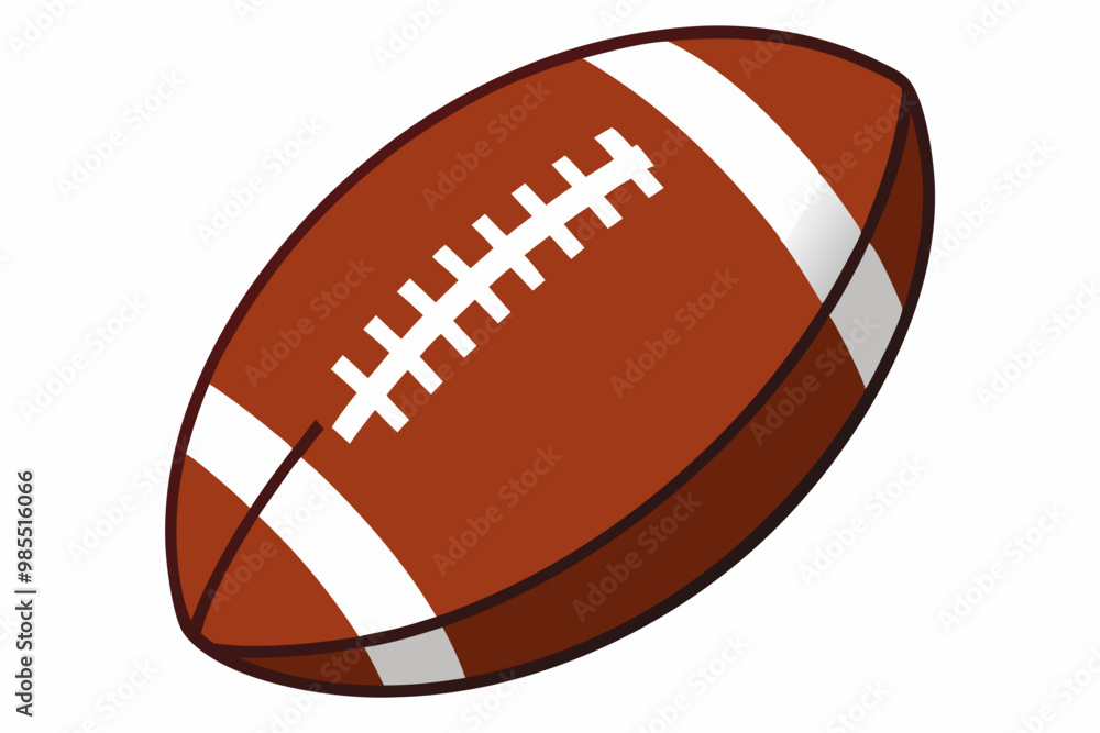 American football ball cartoon icon American football ball cartoon icon