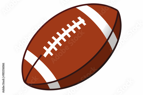 American football ball cartoon icon