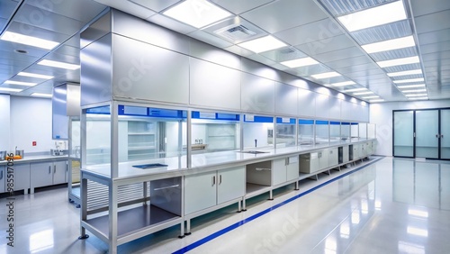 Modern laminar flow hoods provide a sterile cleanroom environment, ensuring safe handling of materials and minimizing