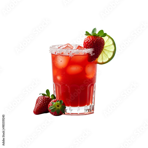 Fresh drink, Frozen daiquiri isolated on Transparent background
