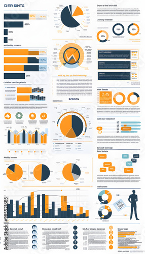 Collection of Detailed Business Charts and Graphs