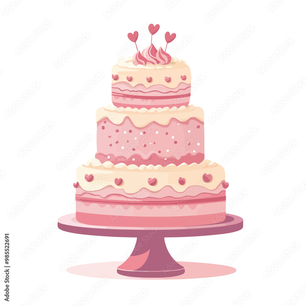 Pink wedding cake Pink wedding cake
