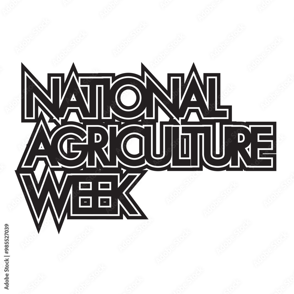 Agriculture Week Title vector design Agriculture Week Title vector design
