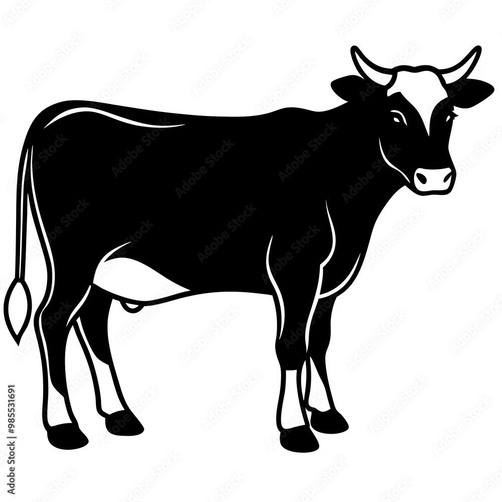 Fototapeta premium The Beauty of Black and White Cows,Discovering the Charm of Black and White Cows'Black and White Cows,Exploring the World of Black and White Cows,Why Black and White Cows are the Stars of the Farm