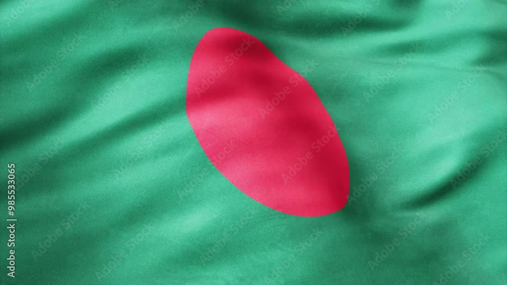 Flag of Bangladesh Animation Stock Video - Bangladeshi Flag Waving in ...