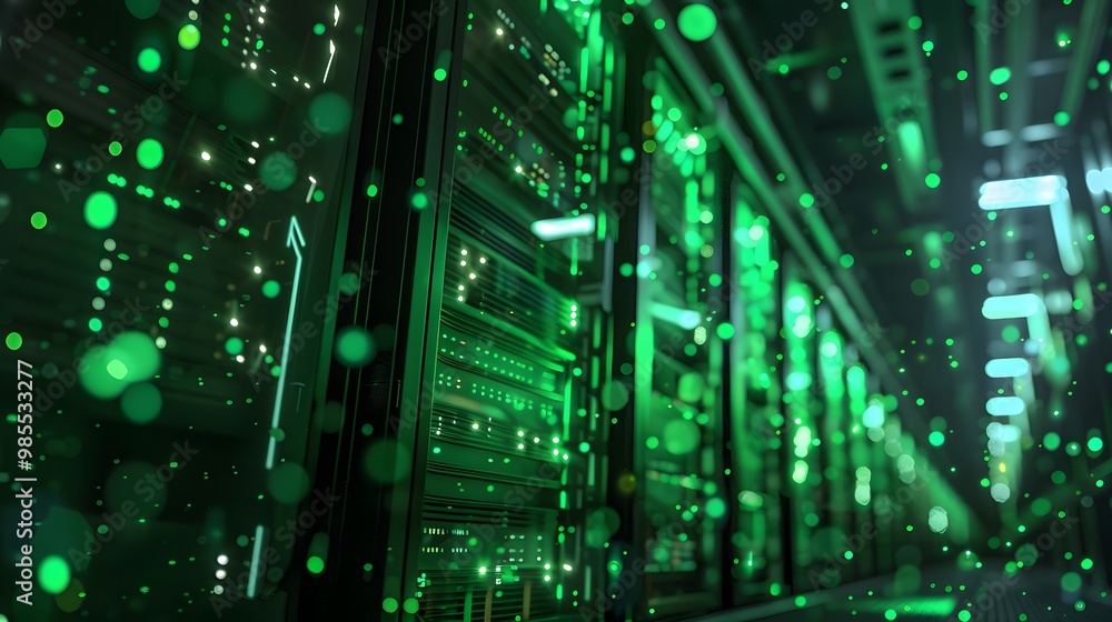A resilient system with backup nodes and data replication, glowing green as it automatically recovers from failures or errors, ensuring the system remains fully operational A resilient system with backup nodes and data replication, glowing green as it automatically recovers from failures or errors, ensuring the system remains fully operational