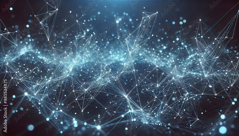 A dynamic web of glowing connections and particles, symbolizing the vast digital networks that power communication and data flow A dynamic web of glowing connections and particles, symbolizing the vast digital networks that power communication and data flow