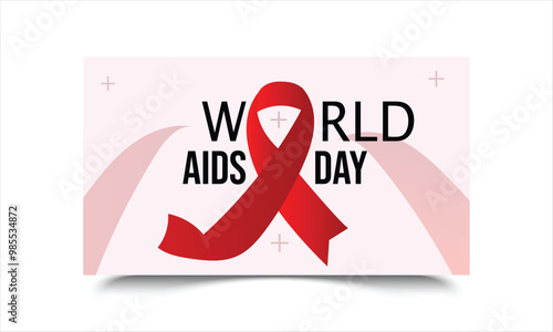 international world aids day banner design 1 December  