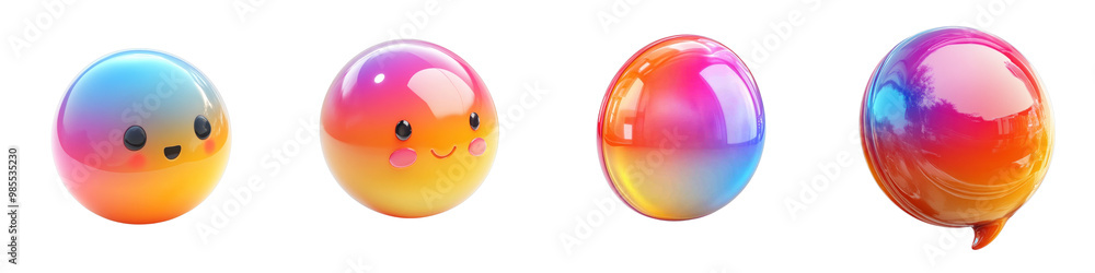 A 3D icon of an instant messaging bubble, detailed and interactive, with a white background and transparent background, png. A 3D icon of an instant messaging bubble, detailed and interactive, with a white background and transparent background, png.