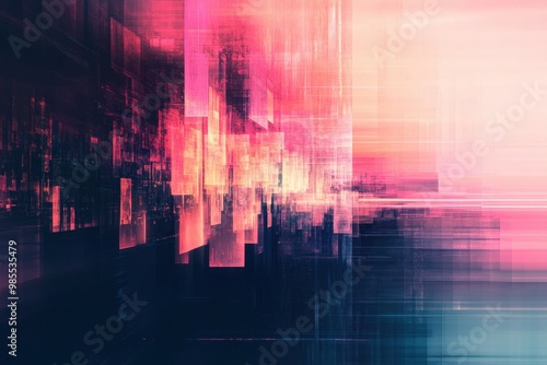 Technology background concept modern abstract glitch