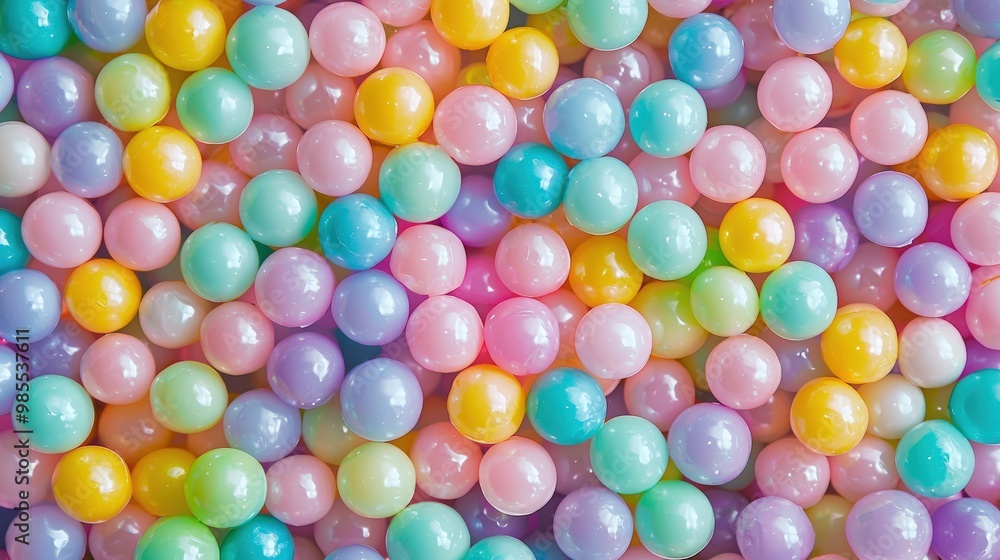 Fototapeta premium Pastel-colored balls