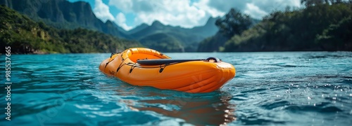 Water-based inflatable kayak photo