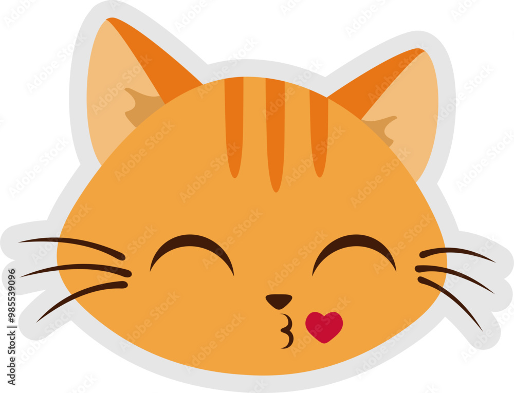 Face Cat Sticker Face Cat Sticker
