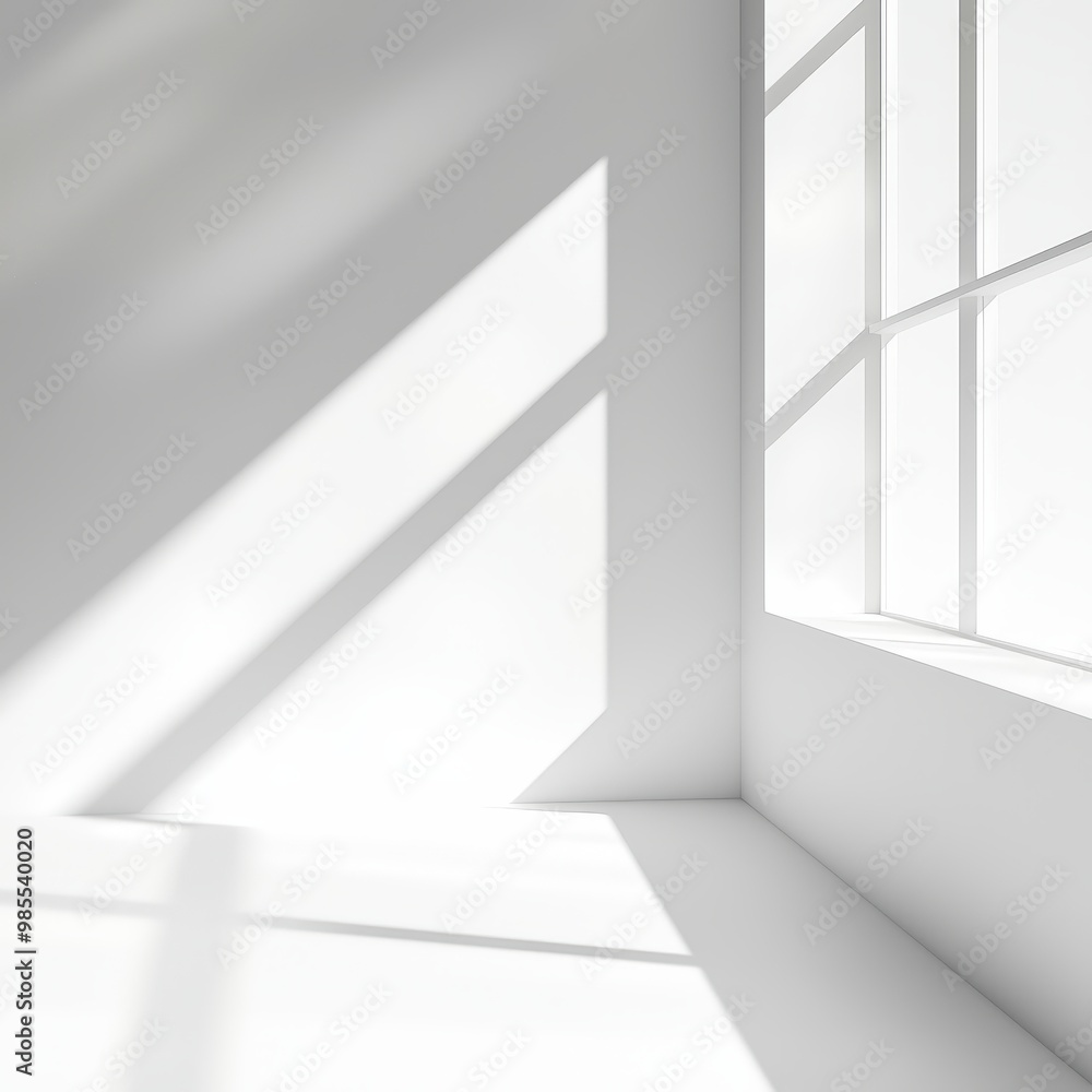 Obraz premium Sunlight streams through a window