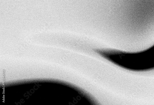 Abstract black and white gray grainy texture gradient background