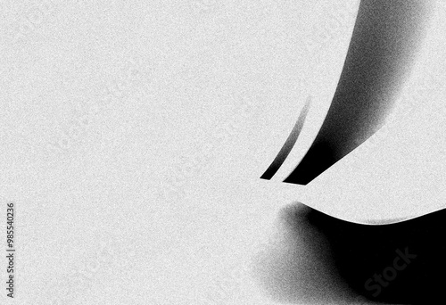 Abstract black and white gray grainy texture gradient background